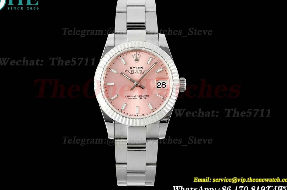 31mm Datejust Dial GMF SS A2824 Pink 278274 SS Oys 0404